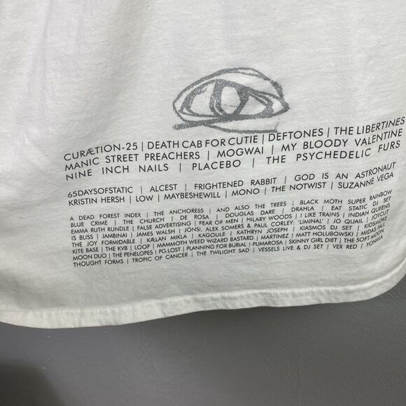 CURÆTION-25 Concert T shirt XXL The Cure NIN Deftones Death Cab for Cutie 35 - Picture 5 of 8